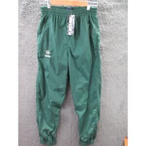 NWT Vintage 90s Y2K XARA Green Nylon Lined Soccer Track Pants Men's Small